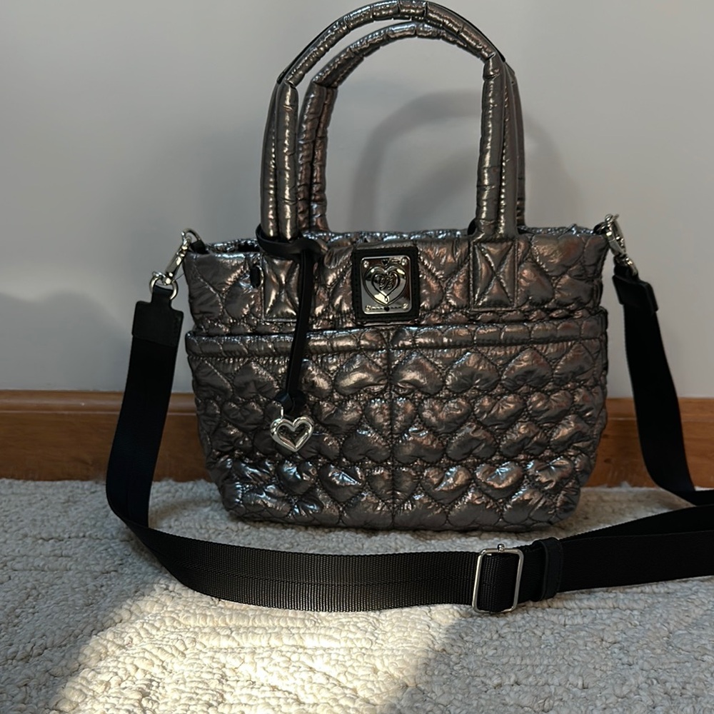 Quilted Metallic Handbag